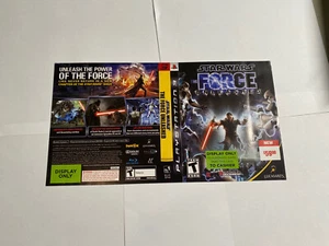 Star Wars Force Unleashed SonY PS3 BLOCKBUSTER DISPLAY COVER ART ONLY - Picture 1 of 2