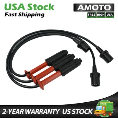 671-6150 3 Spark Plug Wires Fit 1994-1999 Mercedes-Benz S320 C280 E320 C36 300E Foto 1 de 4