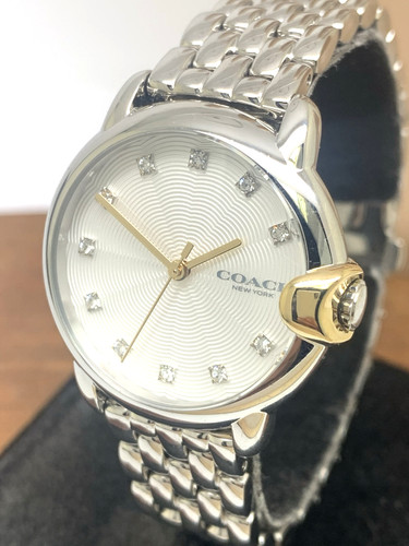Orologio Coach Donna 14503818 Arden Quarzo Quadrante Bianco Argento Acciaio Inox 32mm