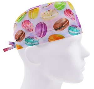 Scrub cap men, surgical hat, nurse cap, scrub hats, macaron or caps - Picture 1 of 3