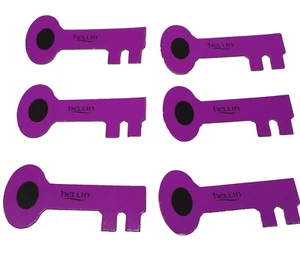 Nightmare Video Board Game Purple Key Cards Replacement Hellin Parts Pieces 1991 - Picture 1 of 6