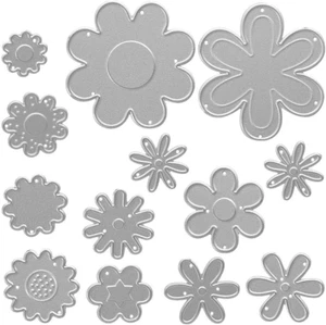 Metal Cutting Dies Flowers in 13 Shapes Embossing Stencil Die Cuts for Card Maki - Picture 1 of 5