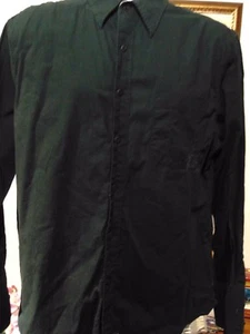 English Laundry Men's Black shirt with Paisley flip cuffs Large - Picture 1 of 11