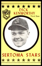 1977 SERTOMA STARS PUZZLE BACKS DICK KENWORTHY INDIANAPOLIS INDIANS