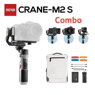 Zhiyun Crane M2S Combo 3 Axis Gimbal Stabilizer for Camera Smartphone - Bild 1 von 4