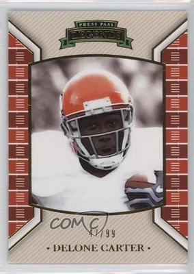 2011 Press Pass Legends Gold /99 Delone Carter #21 Rookie RC - Image 1 of 2