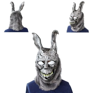 Cosplay Creepy Devil Animal Rabbit Ear Scary Halloween Mask Full Face Party Prop - Picture 1 of 6