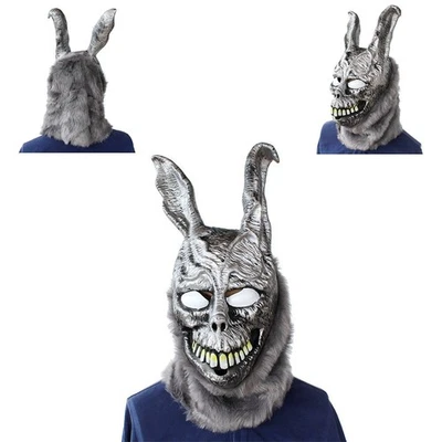 Cosplay Creepy Devil Animal Rabbit Ear Scary Halloween Mask Full Face Party Prop - Image 1 of 4