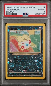 PSA 8 NM-MT Togepi Southern Islands Promo Holo Pokemon Card 4/18 - Picture 1 of 2