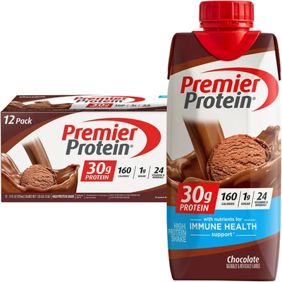 Premier Protein Shake, Chocolate, 30g Protein, 11 fl oz, 12 Ct - Image 1 of 4