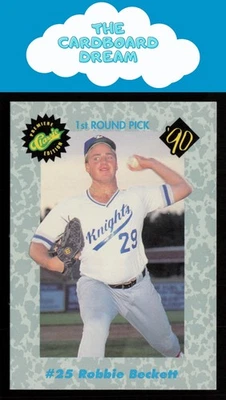 Robbie Beckett 1990 Classic Draft Picks #25 San Diego Padres Baseball Card - Image 1 of 2