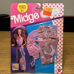 Midge Wedding Fashions Pink Paisley Honeymoon Set Barbie1990 Mattel #9633 NRFP - Bild 1 von 13