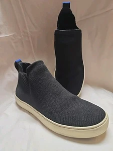 Rothy's The Chelsea Boot Women's Sz 8 Comfort Ankle Knit Boots Black Pull on - Picture 1 of 10