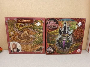 2 Jim Henson’s Puzzles The Dark Crystal & Labyrinth 1000 Piece Each Excellent! - Picture 1 of 8