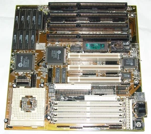Biostar MB‑8433UUD‑A Rev2 PCI/ISA Socket‑3 486 Board UMC8886F 4 SIMM PS/2 - Afbeelding 1 van 5