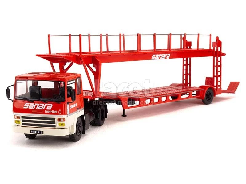 ODEON - BERLIET TR250 4x2 con rimorchio portaauto SANARA - 1/43 - ODE094