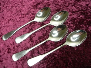 MINUTE MAN / COLONIAL BOSTON 4 Oval Soup / Place Spoons Oneida SSS Stainless USA - Picture 1 of 3