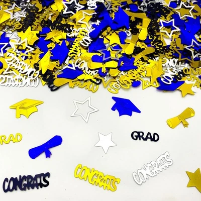 Confeti de graduación 2025 azul | Espolvorea confeti brillante para mesa de fiesta Sca... Foto 1 de 4