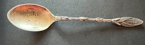 Maisstiel Griff Omaha Nebraska Sterling Souvenir Löffel 8,1 Gramm - Bild 1 von 7