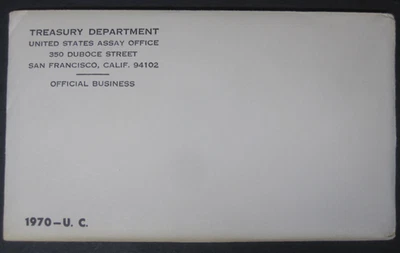 1970-PDS UNC Mint Set w/Sealed Unopened OGP Envelope-10 Cello Sealed Coins - Image 1 of 2