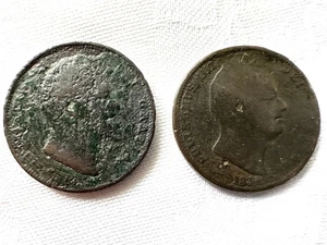 British - 1831 - ½ Penny tokens - William IV - 2 tokens - Picture 1 of 2