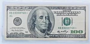 Franklin 2006 billete de 100 estrellas FRN estado circulado se ve bien nítido - Imagen 1 de 9