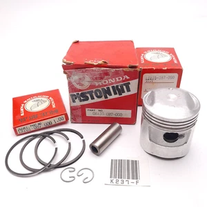 Honda C70 CT70 CL70 XL70 SL70 Piston Kit Set OS 1.00 NOS #21 - Picture 1 of 6