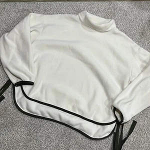 UNIQLO White Mountaineering Sweater Large W's Fleece Side Tie Mock Neck pullover - Picture 1 of 6