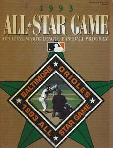 1993 MLB All-Star Game Program Camden Yards Baltimore & Sun Fan Fest Program - Imagen 1 de 7