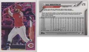 2020 Topps Chrome Update Target Pink Wave Refractor Mike Moustakas #U-10