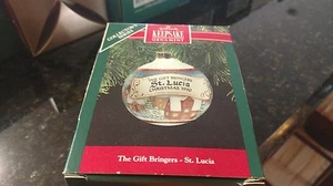 1990 Hallmark The Gift Bringers St. Lucia Series Ball Ornament NIB NEW - Picture 1 of 1
