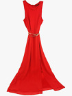 Gianni Bini Women’s Long Formal Gown Sleeveless Fully Lined Vibrant Orange Sz L