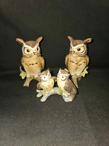 Lefton Owl Figurines - Picture 1 of 9