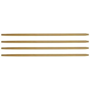 GI Pinewood Folding Cot Mosquito Bar Poles, Natural Finish, Made in USA, 4 Pack - Picture 1 of 2