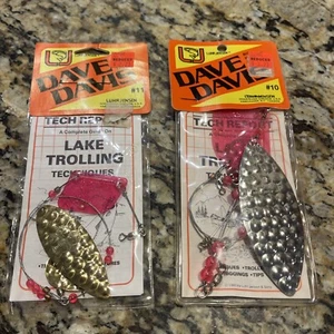 Luhr Jensen Dave Davis #10 And #11 Fishing  Lure Big Hammer Lake Trolling Brass - Picture 1 of 4