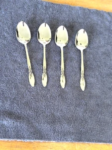 4-Oneida MY ROSE Teelöffel 6-1/8" Community Edelstahl Betty Crocker EUC - Bild 1 von 5