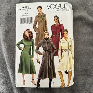 Vogue Pattern 8165 Sz 18-22 Misses Petite Tunic Fitted Princess Seams Coat Y2K - Picture 1 of 7
