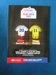 Stevenage v Torquay United League 2 Play Off Final Programme 28/5/11 - Picture 1 of 1