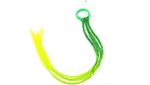 Green De Green Band Dirty Braided Ponytail Elastic Rubber Band - Picture 1 of 30