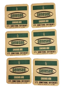 Genesee Cream Ale Bar Coasters, Lot of 6; Genesee Brewing Co, Rochester, NY - Picture 1 of 4