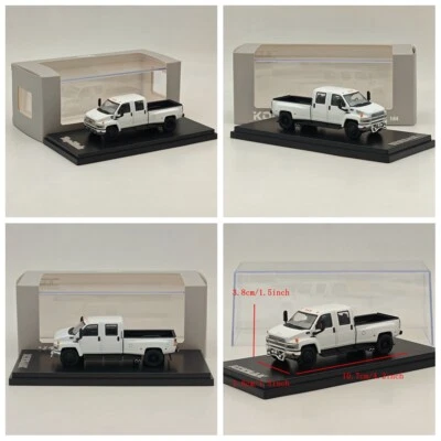 GOC 1/64 Chevrolet Kodiac & GMC Topkick C4500 Pickup White Diecast Models Car - Imagem 1 de 4