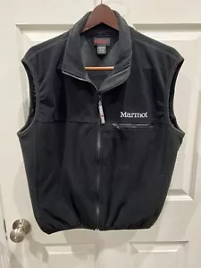 Marmot Gore Windstopper Vest For Men Full Zip Outdoor Black Mens L - Picture 1 of 17