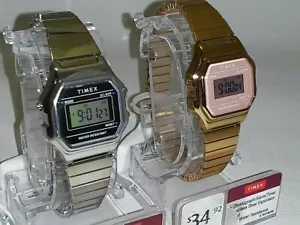 READY 2 WEAR matching PAIR Timex CLASSICS Chronograph HIS & Hers DIGITAL watches - Picture 1 of 5