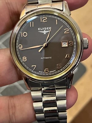 Мужские автоматические часы Elysee Vintage Master 80546 сделано в Германии НОВЫЕ - Изображение 1 из 4