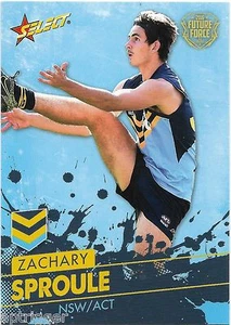 2016 Future Force Base Card (16) Zachary SPROULE NSW/ACT - Picture 1 of 1