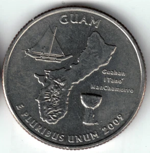 USA - 2009D - Washington ¼ $ - Guam - Rare - #19137 - Picture 1 of 2