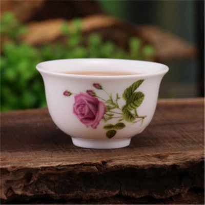 4 tazas de té taza pequeña para té Pu'er 20 ml taza pintada a mano tazas de té de porcelana Foto 1 de 4