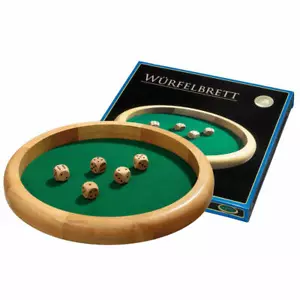 Philos Würfelbrett Extra groß Würfel Brett Würfelteller Würfelunterlage Ø 40 cm - Bild 1 von 1