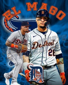 Detroit Tigers Lithograph print of Javy Baez "El Mago" 2021 - Picture 1 of 1
