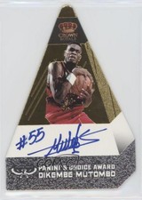 2011-12 Panini Preferred Gold /10 Dikembe Mutombo #145 Auto HOF